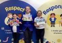Cledford Primary School winners Ellie Holland (left), Maisie Golden (middle), and Rylee Minshull (right)
