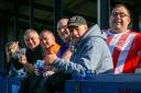 Witton Albion fans enjoying their team's draw at Kidsgrove last Saturday. Picture: Karl Brooks Photography