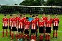 Witton Warriors under 16s football team in their new kit for the 2022/23 season