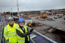Gareth Leek, Kier Construction Project Manager, and Cllr Nathan Pardoe (Image: Newsquest)
