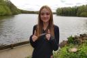 Day one of Eloise's 837-mile walking challenge at Shakerley Mere