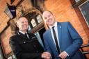 Darren Martland, new chief constable with David Keane, police and crime commissioner for Cheshire