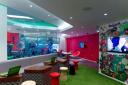 The funky, new v-room at Manchester Airport