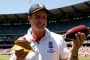 England captain Andrew Strauss celebrates victory in the fourth test and retaining the Ashes at Melbourne Cricket Ground, Australia