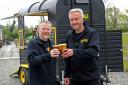 Colin Jaffray and Jonathan Annet toast to the future of Ale on a Bale