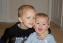Baby brother Ben has been a tonic for poorly Jacob Marsland, left, throughout his illness.