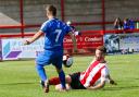 Action from Saturday's home defeat against Whitby Town. All pictures by Karl Brooks Photography
