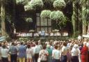 Cheshire County Youth Brass Band playing at Longwood Gardens, Chester County, Delaware