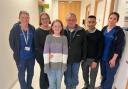 Niamh and her family with the Alder Hey ENT team