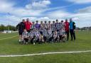 Barnton FC's under 13s celebrate winning the Mid-Cheshire District Cup final