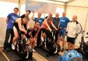 The teams during the Wattbike challenge