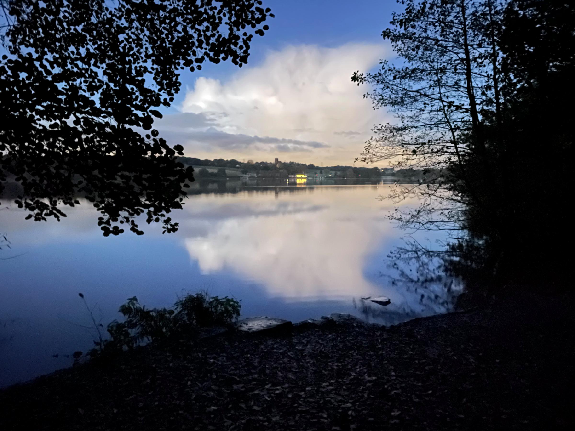 Early evening at Marbury Mere by Andrew Pratt