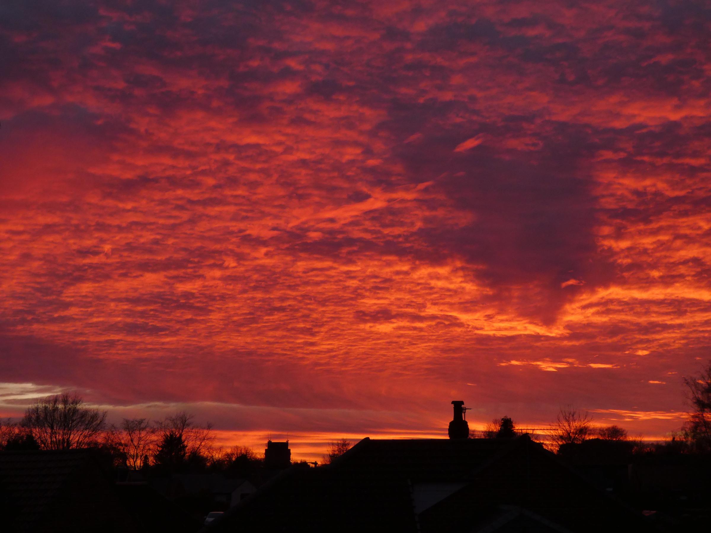 Sunset skies in Knutsford by Sophie Ralph