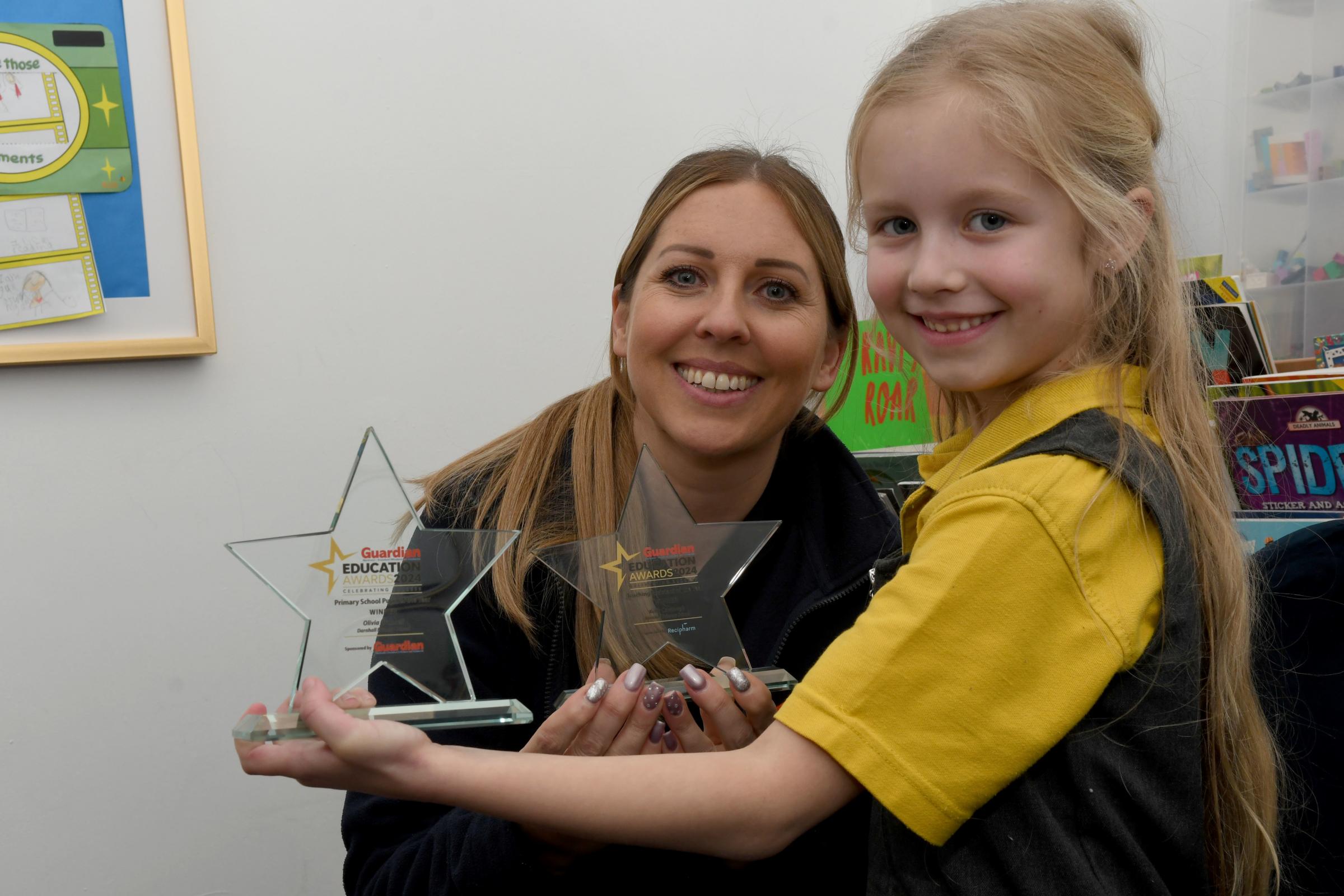Darnhall Primary School had two winners - Kelly Cavanagh is our Teaching Assistant of the Year and Olivia Grannell is our Primary School Pupil of the Year