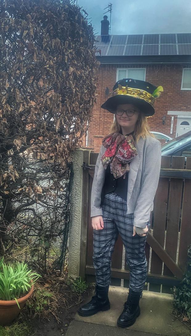 Mya Howard from Knutsford Academy was The Mad Hatter