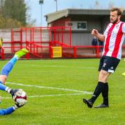 Witton Albion played out a goalless draw with Hyde United this afternoon. Picture by Karl Brooks Photography