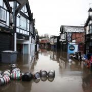 Northwich Town Centre was left devestated by flooding caused by Storm Christoph