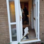 One of the properties raided in Barnton
