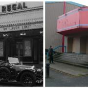 Regal Cinema in it's glory days and before it was demolished