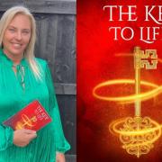 Sue Holmes with her self-book 'The Key To Life'