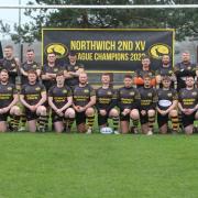 Northwich Rugby Club men’s second XV, who have been crowned champions