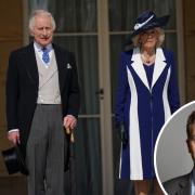 King Charles III with the Queen Consort and, inset, Edward Timpson MP