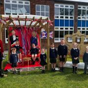 Coronation displays at Barnton Primary School