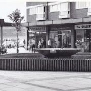 Winsford shopping centre in the 1970s