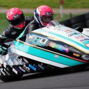 Pete Founds and Jevan Walmsley on their way to championship glory