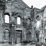 Inside Oulton Hall after the fire