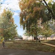 An artist's impression of what the new outdoor education centre could look like