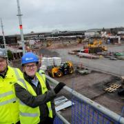 Gareth Leek, Kier Construction Project Manager, and Cllr Nathan Pardoe (Image: Newsquest)