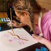 Japanese painting techniques are one of the many activities on offer at a new learning programme at Tatton Park
