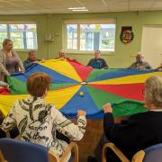 Physical activity is important at Age UK Cheshire's Bright Memories dementia activity group at Castle Community Centre