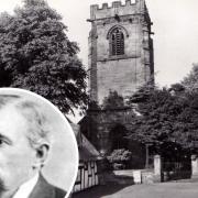 John Henry Cooke, inset, was buried at St Chad's Church