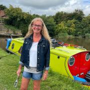 Emma Culshaw Bell took her boat, Dawn Piper, on the Anderton Boat Lift for Channel 4's new waterways show, Narrow Escapes