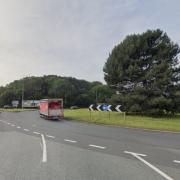 The Morrisons roundabout on the A556 in Rudheath