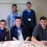 Back left to right: Tom Unwin, Kain Myatt. Front left to right: Ashley Wells, Matthew Ayres, Grant Weedall