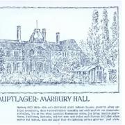 A drawing of Marbury Hall by an unknown prisoner.