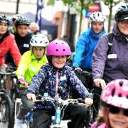 Riders set off for the five-mile ride at last year's event.