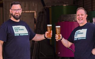 Hush Brewing Co. owners Chris Birtwistle (left) and Simon Appleton (right)