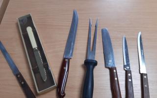 Some of the knives collected