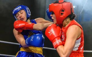 Mae Astbury makes a punch count during her amateur career