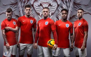 England players sporting a similar kit to that of '66
