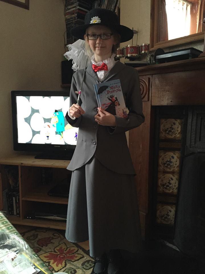 Felicity Rose Allock, she is dressed as Mary Poppins , 10, and attends Charles Darwin Primary School in Northwich