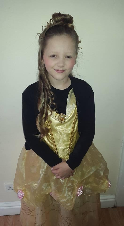 Princess Bella aka Cuddington Primary pupil Leah Walters, aged nine