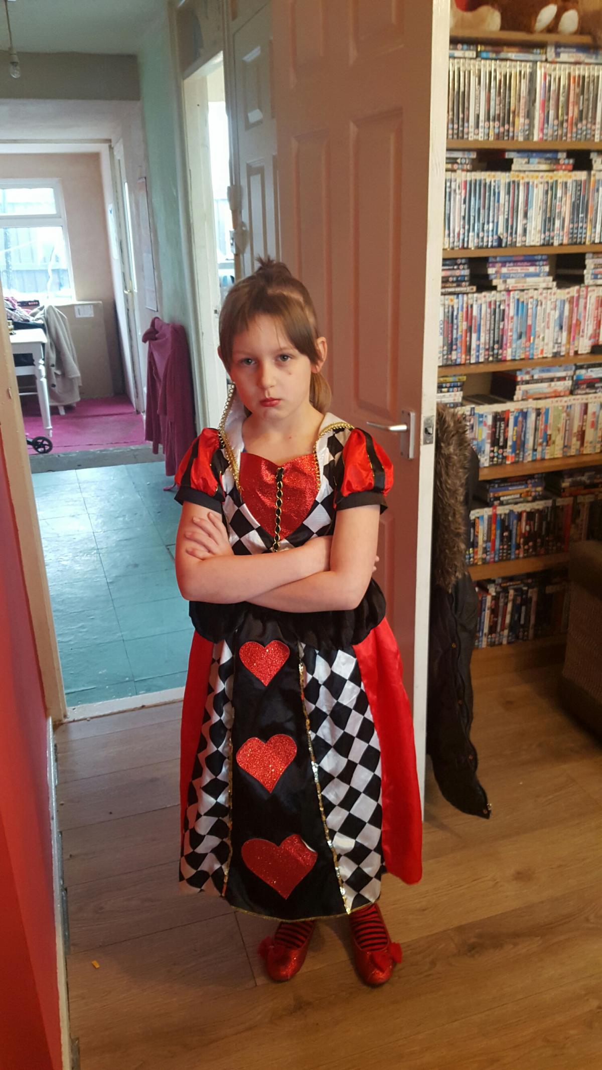 Molly Davies, eight, from Willow Wood as Queen of Hearts
