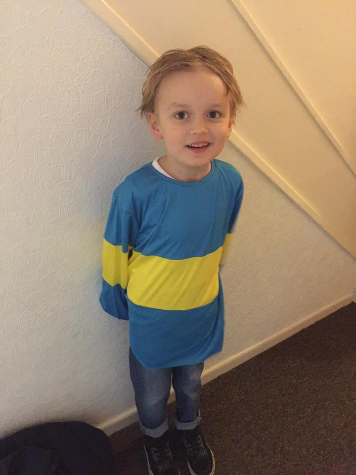 Laurence Leavy, 5, as Horrid Henry from Cuddington Primary