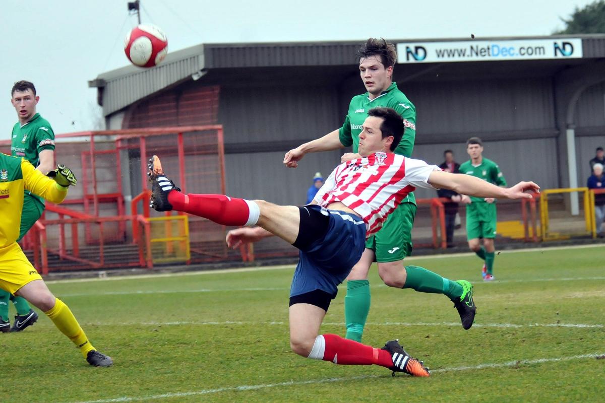 Action from Wincham Park. Pictures by Dave Gillespie