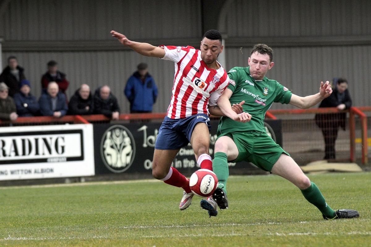 Action from Wincham Park. Pictures by Dave Gillespie